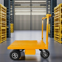 Chariot à palettes électrique pliable à quatre roues avec certification CE, logistique d'entrepôt et manutention de matériaux, capacité de charge 1000 kg