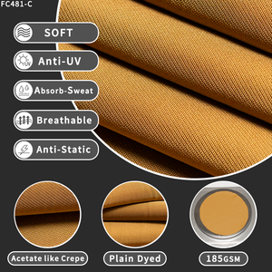 Nuevo Material para Abaya Personalizada 2026 para Mujeres <span class=keywords><strong>de</strong></span> Oriente Medio, Excelente Textura, Tela Nida Crepé, Color/Negro - Product Image 2