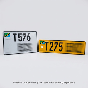 Placa de Matrícula Decorativa Reflectante Personalizada de Tanzania, Placa de Número de Coche de Aluminio en Relieve de Alta Visibilidad <span class=keywords><strong>para</strong></span> Recuerdo - Product Image 3
