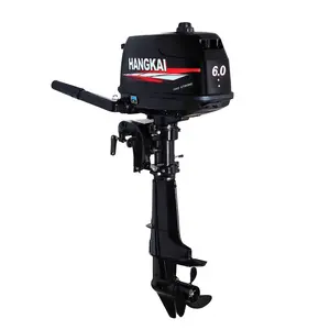 Hangkai 6hp เครื่องยนต์ติดท้ายเรือ,เครื่องยนต์เบนซิน2จังหวะระบายความร้อนด้วยน้ำ