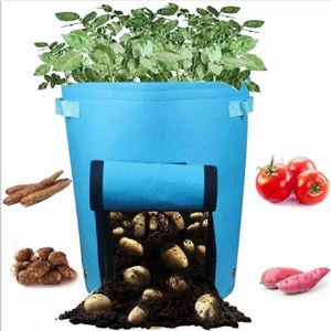 Sacs de culture en feutre pour plantes, capacité 10 gallons, pour jardin domestique, pot de pommes de terre, serre, culture de légumes, hydratation du jardin - Product Image 5