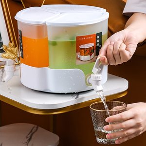 Nouvelle Arrivée Distributeur <span class=keywords><strong>de</strong></span> Boissons Triple 3 en 1 Distributeur <span class=keywords><strong>de</strong></span> Jus Limonade Menthe Transparent avec Robinet - Product Image 1