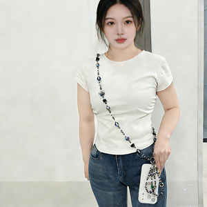 Chaîne <span class=keywords><strong>de</strong></span> <span class=keywords><strong>téléphone</strong></span> longue à perles <span class=keywords><strong>de</strong></span> cristal <span class=keywords><strong>de</strong></span> haute qualité <span class=keywords><strong>personnalisable</strong></span>, anti-perte, cordon <span class=keywords><strong>de</strong></span> cou, design <span class=keywords><strong>de</strong></span> niche, <span class=keywords><strong>bijoux</strong></span> - Product Image 4