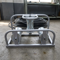 Rouleau d'angle triple robuste pour pose de câbles, rouleau de guidage pour câbles électriques