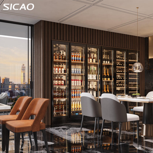 Vinoteca Integrada Personalizable de 600l |   Refrigerador con Puerta de Acero Inoxidable y Vidrio, Controlado por Aplicación, para Uso Doméstico, Comercial y en Bares, Modelo Jc-800a - Product Image 6