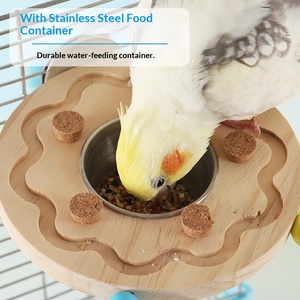 Yaşlı Adam Du Yeni Stil Çok Fonksiyonlu Yuvarlak Papağan Şişe Açacağı Standlı Oyuncak Eğlence ve Keyif İçin - Product Image 3