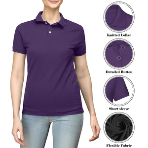 เสื้อโปโลสำหรับสตรีแบบสั่งทำเสื้อยืดโปโลผ้าทนทานใส่สบายผลิตจากผู้จำหน่าย - Product Image 5