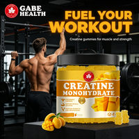 Gummies de créatine à la mangue en marque blanche OEM, 120 unités, haute absorption pour la force musculaire, l'endurance et les performances, personnalisables