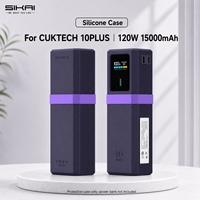 Étui de protection en silicone SIKAI pour batterie externe CUKTECH 10 Plus 120W 15000mAh, résistant aux chocs, anti-rayures, antidérapant