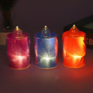 Nouvelle conception de <span class=keywords><strong>bougie</strong></span> <span class=keywords><strong>LED</strong></span> colorée, éclairage brillant et scintillant, lampe à piles, éclairage pour mariage, fête d'anniversaire, décorations de bougies <span class=keywords><strong>LED</strong></span> - Product Image 2