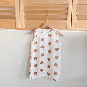 <span class=keywords><strong>Gigoteuse</strong></span> d'été pour bébé au design spécial, 100% coton gaze, sans manches, couverture portable pour nouveau-nés et enfants, haute qualité - Product Image 3