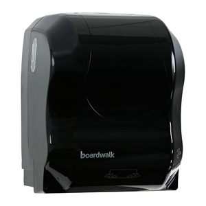 Boardwalk T7470BKBW 13,25 pouces. X 10,25 pouces X 16,25 pouces Distributeur de serviettes mécanique mains libres noir, distributeur de serviettes humides - Product Image 5