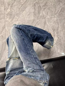 Pantalones Vaqueros <span class=keywords><strong>Kino</strong></span> Pocket para Hombre con Detalle de Solapa de Cine, Ajuste Relajado, Venta al por Mayor - Product Image 2