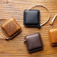 Inventaire de vente chaude de ruban à mesurer du corps humain Portable doux Crazy Horse ruban à mesurer en cuir véritable ruban à mesurer