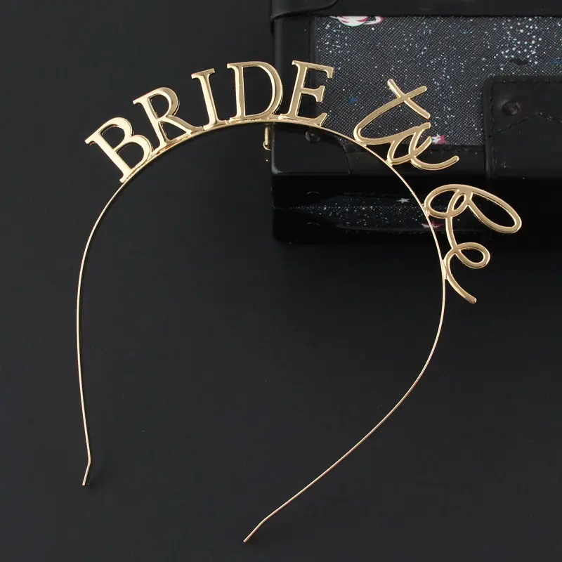 Metal Bride To Be Headband Bachelor Party Bridesmaid Hair Hoop Hair Accessories