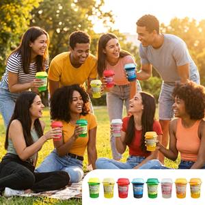 Bebida RTD de Boba con Burbujas al por Mayor, 280 ml, 8 Sabores |   Vaso de Jugo de Frutas Boba con Pajita, Probado <span class=keywords><strong>en</strong></span> Supermercados, OEM Disponible - Product Image 4