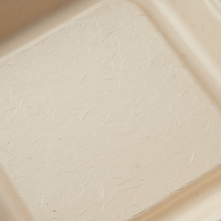 Plateau repas en bagasse biodégradable sans PFAS, assiette alimentaire en canne à sucre compartimentée, vaisselle de traiteur conforme à la réglementation européenne