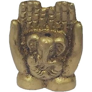 Petit porte-bâton d'encens en laiton Mini statue sculptée pour bureau à domicile Temple élégant Pooja Article toutes saisons écologique - Product Image 1