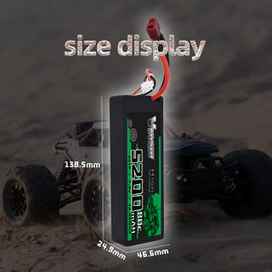 VSVAW LiPo Akku 2S 7,4V 5200mAh 80C EC5/XT60/T Stecker RC-Teile Hardcase Lipo 2S für Flugzeuge RC-Auto Fahrzeug LKW Panzer Boote - Product Image 4