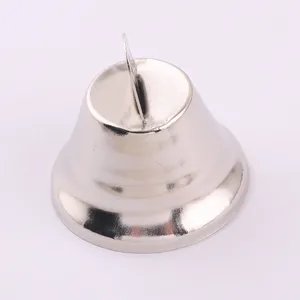 银色32毫米金属自由钟礼品装饰圣诞叮当铃