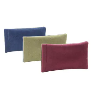 Groothandel Katoen Zachte Canvas Trekkoord Brillen Case Pouch