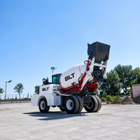 Mini bétonnière autochargeante BLT, machine portable, bétonnière sur camion 4x4 pour la construction et la route