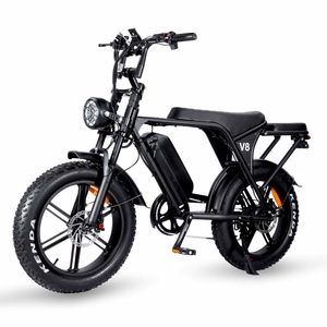จักรยานไฟฟ้า V8 ขนาด 20 นิ้ว ยางอ้วน 750W/1000W มอเตอร์ดุมล้อหลัง แบตเตอรี่ลิเธียม 7 สปีด สำหรับทุกสภาพถนน จักรยานไฟฟ้าในเมืองสำหรับผู้ใหญ่ - Product Image 2