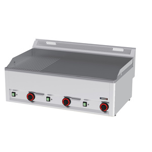 Plancha de Hierro Fundido Acanalada Lisa de 99 mm para Parrillas y Planchas Eléctricas - Product Image 1