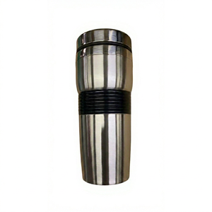 Stainless Steel Tumbler Double Wall Vacuum <b>Insulated</b> Travel <b>Mug</b> Minimalist Design with Silicone Sleeve - Product Image 1