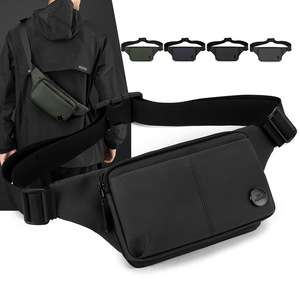 Marca personalizada Premium gran capacidad impermeable portátil deportes al aire libre negro Nylon Fanny Pack elegante hombre bolsa - Product Image 1