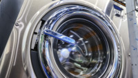 Lavadora-Extractora Comercial Eléctrica de Alta Capacidad, Totalmente Automática, para Negocios de Lavandería, Operada con Monedas/Tarjetas, de Acero Inoxidable, con Pantalla Táctil