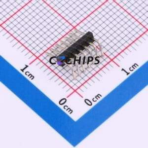 HX PZ1.27-1x7P WZ Pin Header Bent Lead Through Hole,P=1.27mm Connector 1x7P 1.27mm Pin Header Right Angle Insert - Product Image 2