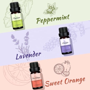 Coffret cadeau de 6 huiles essentielles essentielles pour diffuseur <span class=keywords><strong>d</strong></span>'arômes, maison, hôtel, lavande, clou de girofle, orange, eucalyptus, menthe poivrée - Product Image 3