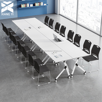 Table de bureau, table pliante, table de conférence modulaire, table pliable, salle de réunion moderne, présentoir de vente au détail, environnement de bureau, bureau