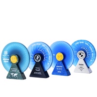 Trophées, médailles et plaques en verre cristal personnalisés, écologiques, imprimés UV, créatifs, gravés, pour récompenses, usage personnel ou d'entreprise, cadeau