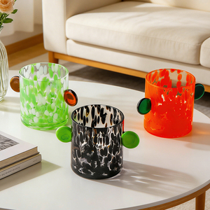 <span class=keywords><strong>Ortus</strong></span> Home 430ml Klassisches Design Transparente Glas-Kaffeetasse - Wiederverwendbar Tragbar Hitzebeständig Isoliert BPA-frei Lebensmittelsicher - Product Image 1