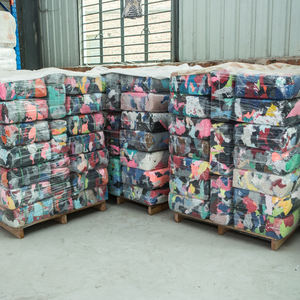 無料サンプル ダークカラー コットンTシャツ 工業用ワイピング繊維廃棄物 10kg 20kg袋 - Product Image 1