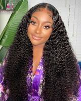 Perruque en cheveux humains vierges brésiliens Jerry Curly en gros, 13x4 13x6, dentelle suisse transparente sans colle, dentelle frontale HD pour femmes noires