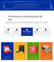 Boîte cadeau en carton ondulé kraft haut de gamme, écologique, personnalisable, robuste, avec gaufrage, épaississement et durcissement