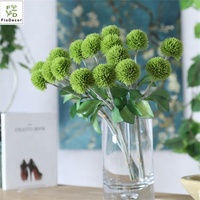 Nouveau Design Artificielle Décorative 6PCS/Bouquet Chardon Fleur Boule Ping Pang Chrysanthème Arrangement Floral