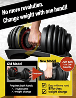Vente flash : Ensemble d'haltères réglables de 24 kg, haltères pour la musculation