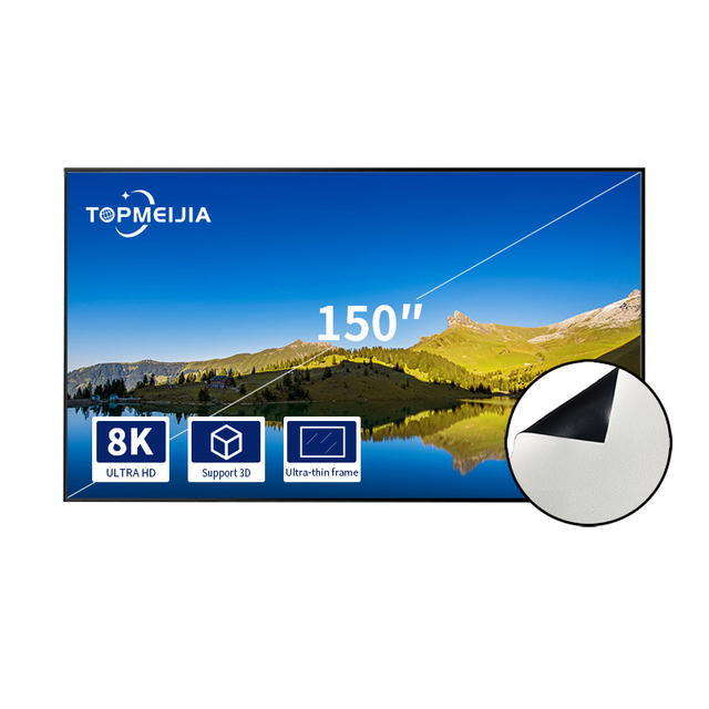 92 100 120 150 180 200 300 400 inch large size fixed frame projection screen for 4k/8k projector