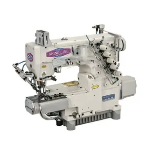 Máquina de coser interbloqueo de cilindro de 5 hilos, multifunción, Ling, VG-888A-N600/AST, 3 agujas, gran oferta