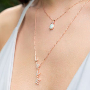 Collar de Compromiso Vintage Chapado en Oro Rosa S925 con Moissanita Blanca Brillante, Corte Redondo Brillante, Certificado por Terceros - Product Image 5