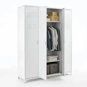 Équipement de bureau nouveau mobilier de bureau stockage industriel armoire en acier à 4 portes armoires en métal