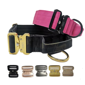 <span class=keywords><strong>Collar</strong></span> de perro ajustable táctico de nailon personalizado con acolchado de neopreno mango cómodo duradero para entrenar perros - Product Image 4