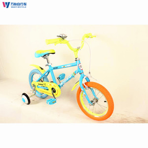 Vélo pour enfants <span class=keywords><strong>14</strong></span> <span class=keywords><strong>pouces</strong></span> à une vitesse avec roues d'apprentissage en acier au carbone et jantes en alliage d'aluminium, pédales ordinaires - Product Image 1