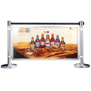 Supporto per frangivento pubblicitario in alluminio barriera per barrette per bar - Product Image 2