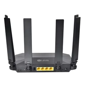 공장 라우터 야외 안테나 WiFi VPN 고속 인터넷 1GE WAN + 3GE LAN + AX3000 WIFI6 + OTT