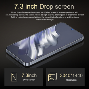 Smartphone intelligent <span class=keywords><strong>Top</strong></span> Fashion <span class=keywords><strong>Techno</strong></span> 20 Pro Plus 10 cœurs 7,3 pouces 5G Android 13.0 16 Go + 1 To HD+ avec version - Product Image 3